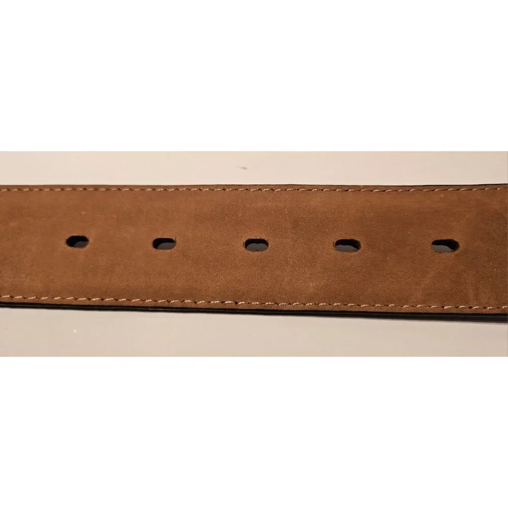 Justin Boots C20783 Black Rhinestone Leather Belt Women's Size 32 Never Used - Picture 7 of 7